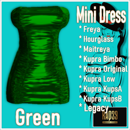 [R39] Mini Dress-Green