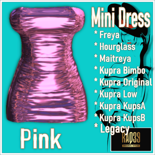 [R39] Mini Dress-Pink
