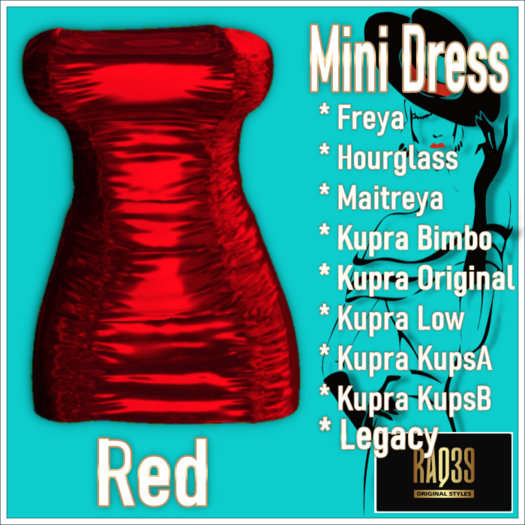 [R39] Mini Dress-Red