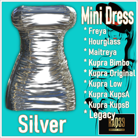 [R39] Mini Dress-Silver