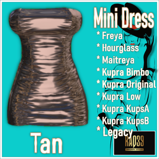 [R39] Mini Dress-Tan