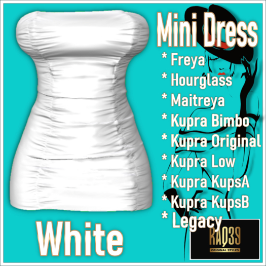[R39] Mini Dress-White