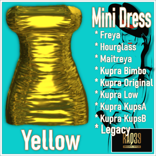 [R39] Mini Dress-Yellow