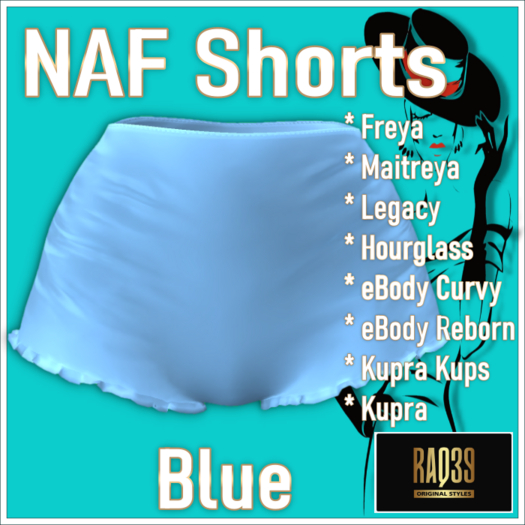 [R39] NAF Shorts-Blue