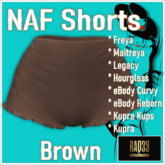 [R39] NAF Shorts-Brown
