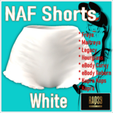 [R39] NAF Shorts-White