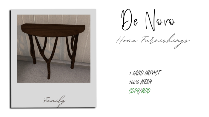 ..De Novo.. Branch Table 