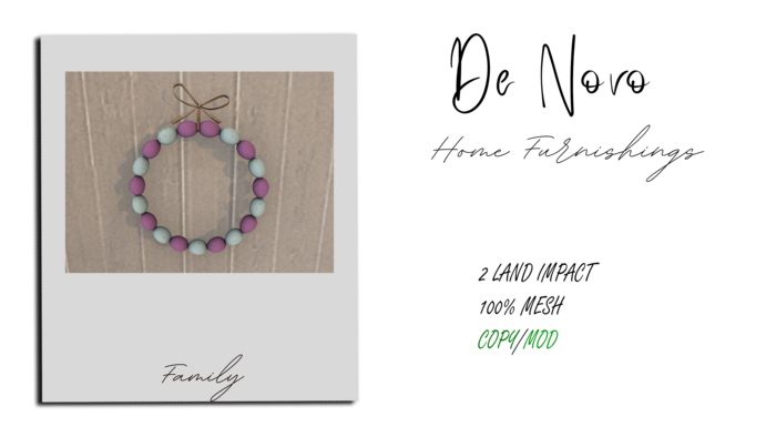 ..De Novo.. Egg Wreath 