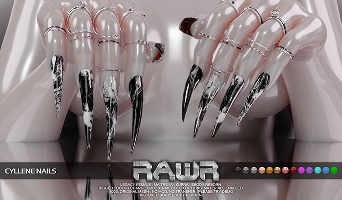 RAWR! Cyllene Nails DEMO (add me)