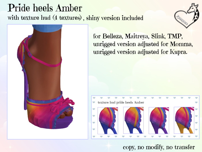 pride heels Amber