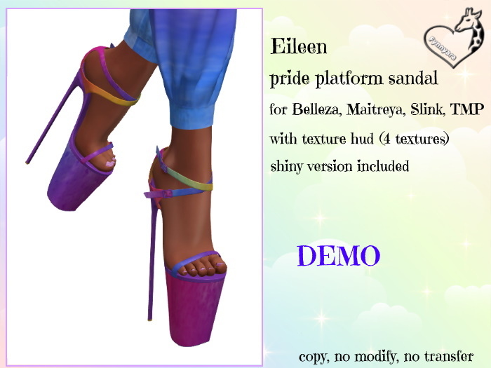 demo pride platform Sandals Eileen