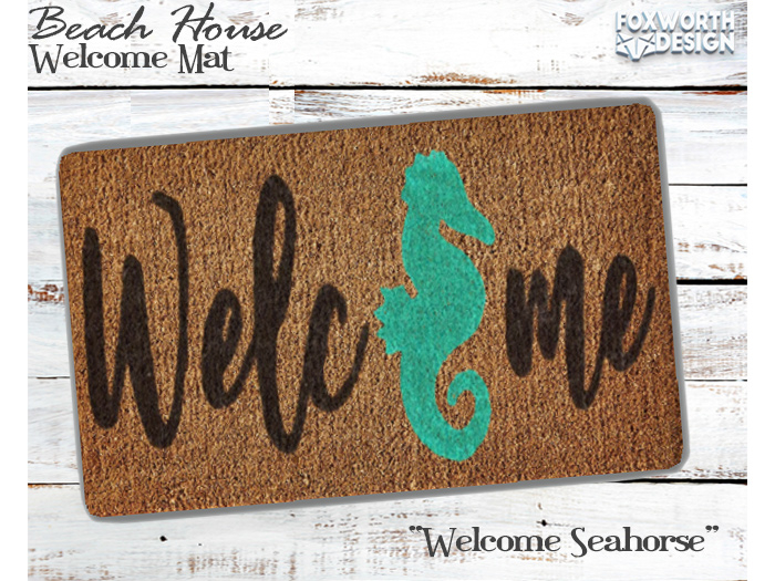 FWD // Welcome Mat // Beach House - Welcome Seahorse 
