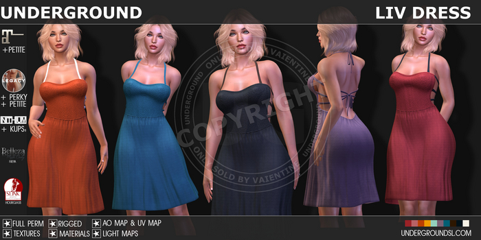 [UG MESH] LIV DRESS - FULL PERM