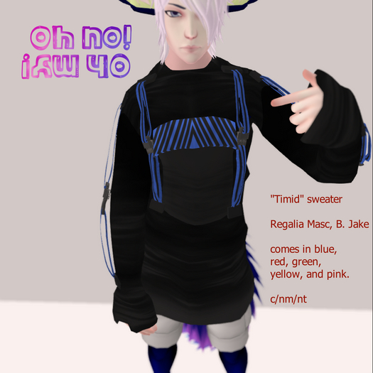 On. // Om. Regalia/Jake "Timid" sweater. DEMO