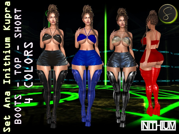 .::SWEET::.Set Ana Boots, Short and Top 4 colors Kupra {Add Me}