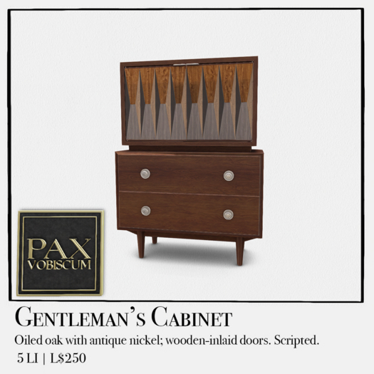 Pax Gentleman's Cabinet