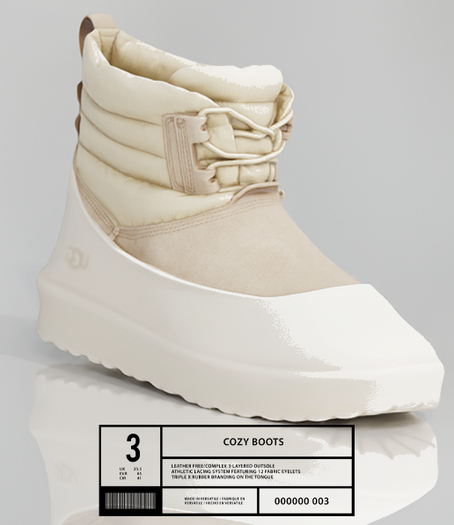 [V] Cozy Boots Beige