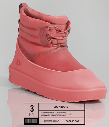 [V] Cozy Boots Red