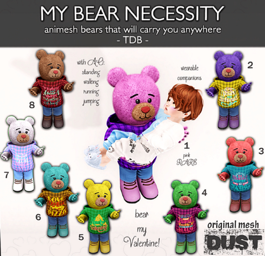 5 DUST: my animesh bear - yellow [TDB]