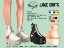 May24 - Janie Boots - Maitreya, Legacy, Perky, Freya, Inithium Kupra, Ebody Reborn, Kalhene Erika