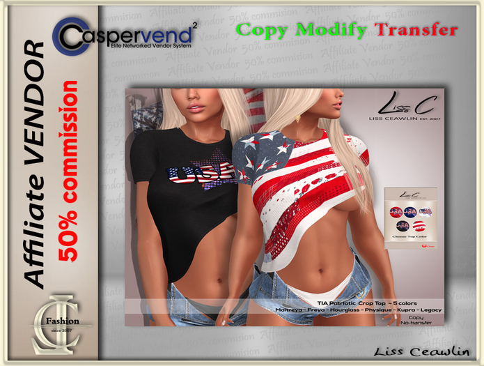 LC Affiliate Vendor [Patriotic] - Tia Top [1 Vendor]