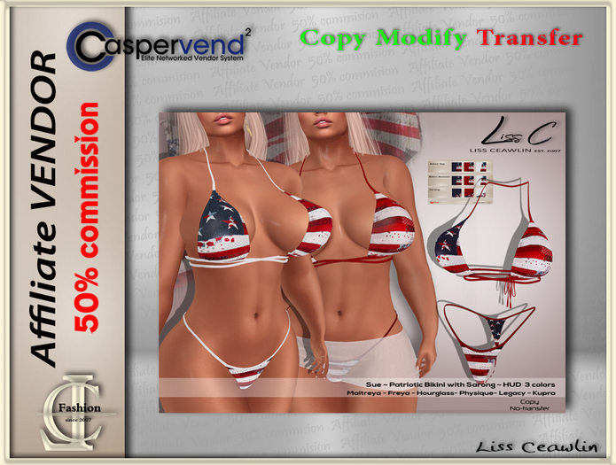 LC Affiliate Vendor [Patriotic] - Sue Bikini [1 Vendor]