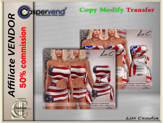 LC Affiliate Vendor [Patriotic] - Cloe Dress [2 Vendors]