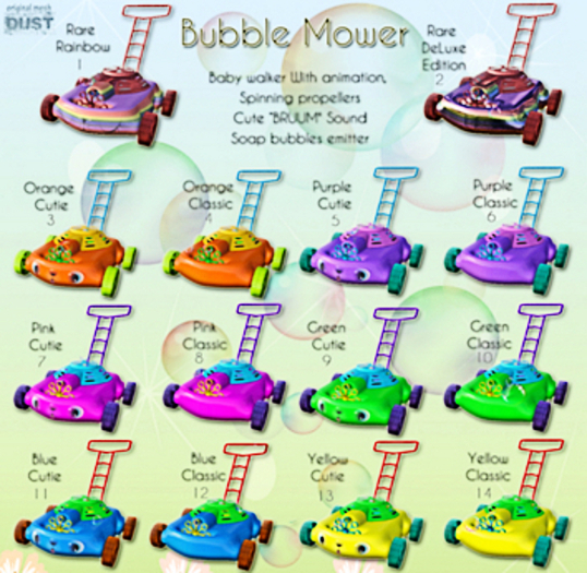 1 DUST: Bubble Mower RARE Rainbow   DUST: Bubble Mower RARE Rainbow