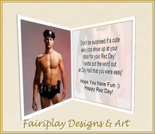 ~FDA~ Happy  Arresting Rez Day Card
