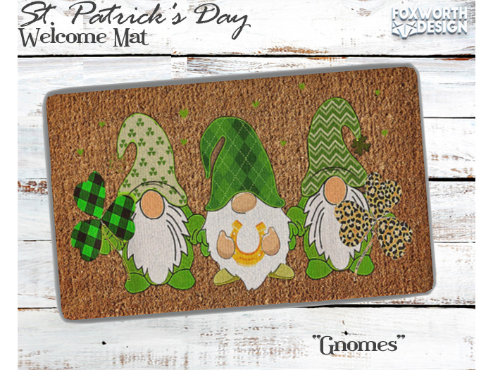 FWD // Welcome Mat // St. Patrick's Day - Gnomes
