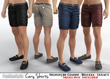 Cary Male Shorts Fatpack Colors - Signature Gianni, Belleza Jake , Legacy - FashionNatic