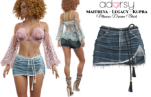 adorsy - Athena Denim Skirt Original - Maitreya/Legacy/Kupra