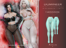 [[ Masoom ]] Domineer Leggings Aqua - Ebody Reborn, Kupra, Legacy, Legacy Perky, Lara, Lara Petite