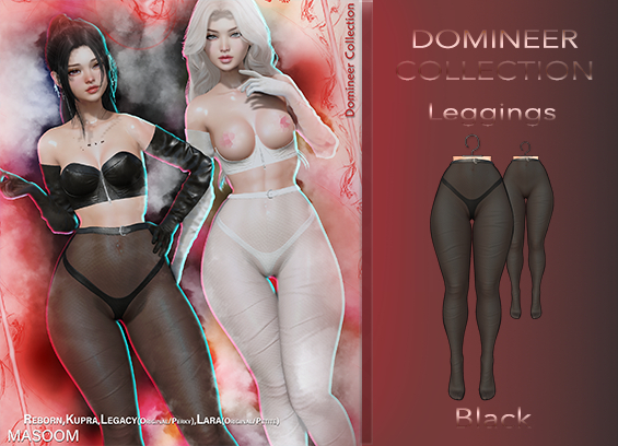 [[ Masoom ]] Domineer Leggings Black - Ebody Reborn, Kupra, Legacy, Legacy Perky, Lara, Lara Petite