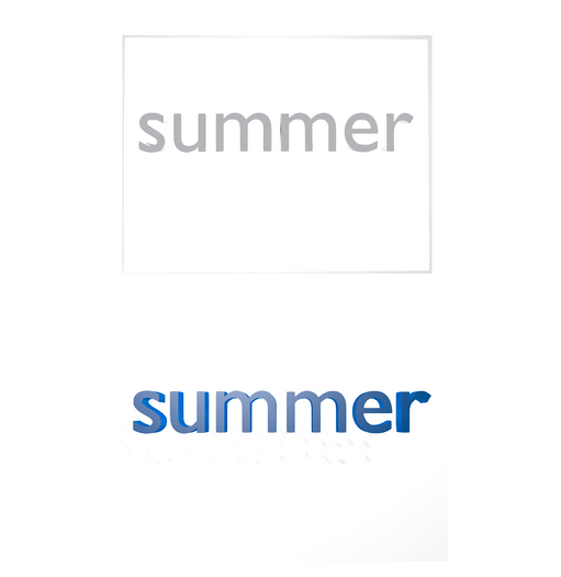 Summer Letters White / Blue / Red