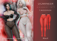 [[ Masoom ]] Domineer Leggings Red - Ebody Reborn, Kupra, Legacy, Legacy Perky, Lara, Lara Petite