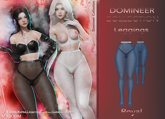 [[ Masoom ]] Domineer Leggings Royal - Ebody Reborn, Kupra, Legacy, Legacy Perky, Lara, Lara Petite