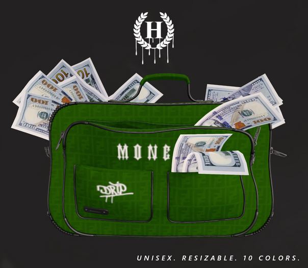 [H.] DRIP DUFFLE BAG-GRN- UNPACK