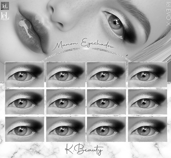 K.BEAUTY - DEMO MANON EYESHADOW - LELUTKA EVO - EVO X