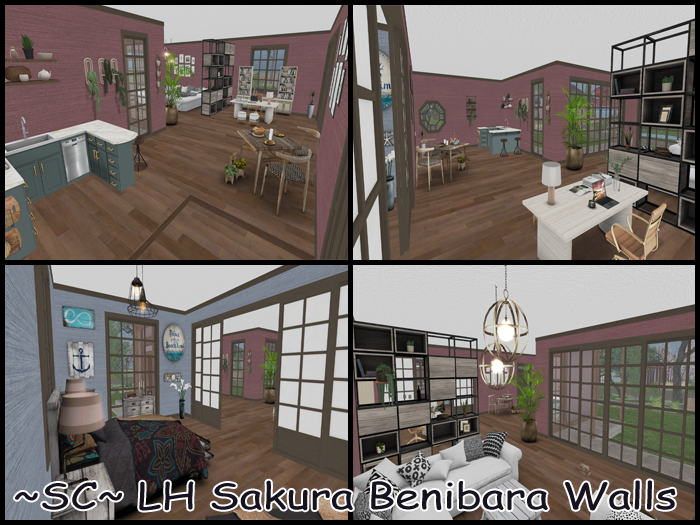 ~SC~ LH Sakura Benibara Walls (Add)