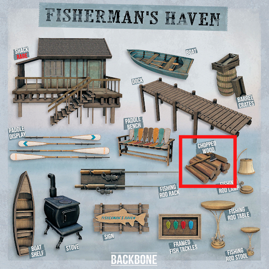 BackBone Fisherman's Haven - Chopped Wood