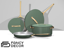 Fancy Decor: Enamel Cookware (Sage)