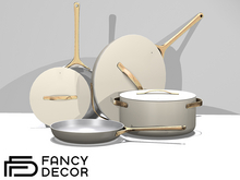 Fancy Decor: Enamel Cookware (Cream)