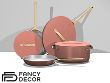 Fancy Decor: Enamel Cookware (Coral)