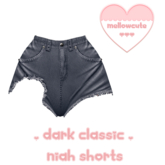 mellowcute-niah shorts-dark classic