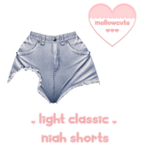 mellowcute-niah shorts-light classic