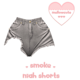 mellowcute-niah shorts-smoke