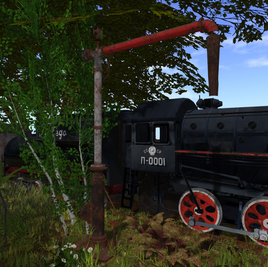 Steam locomotive column Mesh