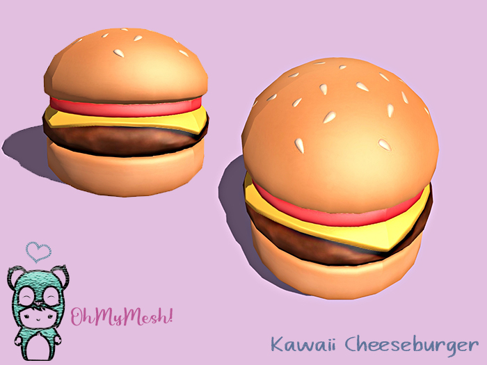 OhMyMesh! Kawaii Cheeseburger - Full Perm Mesh