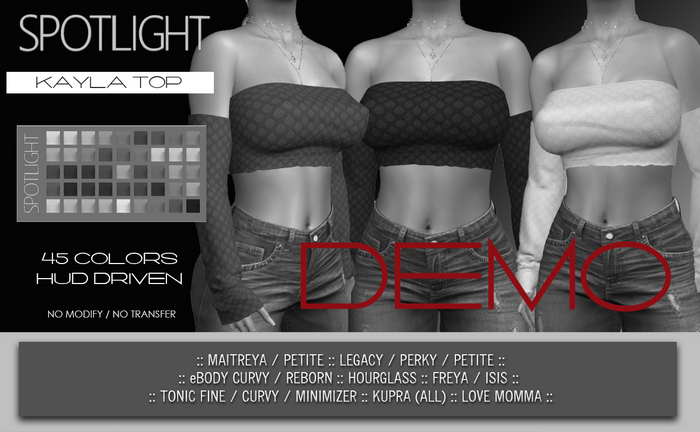 SPOTLIGHT DEMO - KAYLA TOP